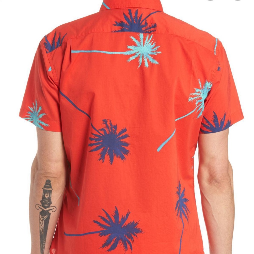 Bonobos Riviera Slim Fit Palm Print Shirt - Picture 2 of 12